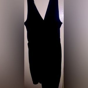 womens faux wrap dress black sz xl